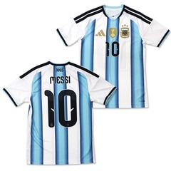 アディダス アルゼンチン代表 #10 メッシ 26 ホーム レプリカ ユニフォーム adidas サッカー フットサル シャツ 半袖 大人 (JVE31-MESSI)