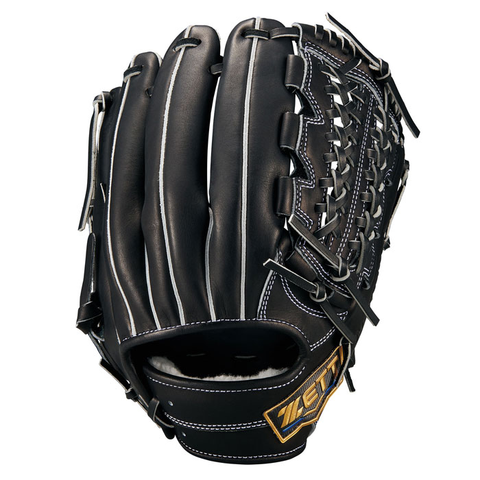 ZETT 硬式グローブ 黒　内野手用 野球 ゼット 硬式グローブ 内野オールラウンド ネオステイタス ZETT