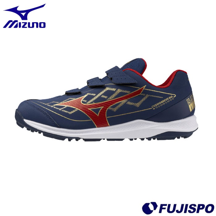 て*ん様 Mizuno FUELCELL トレーニングシューズ ネイビー/レッド 野球 ミズノ トレーニングシューズ クッションレボダイア トレーナー