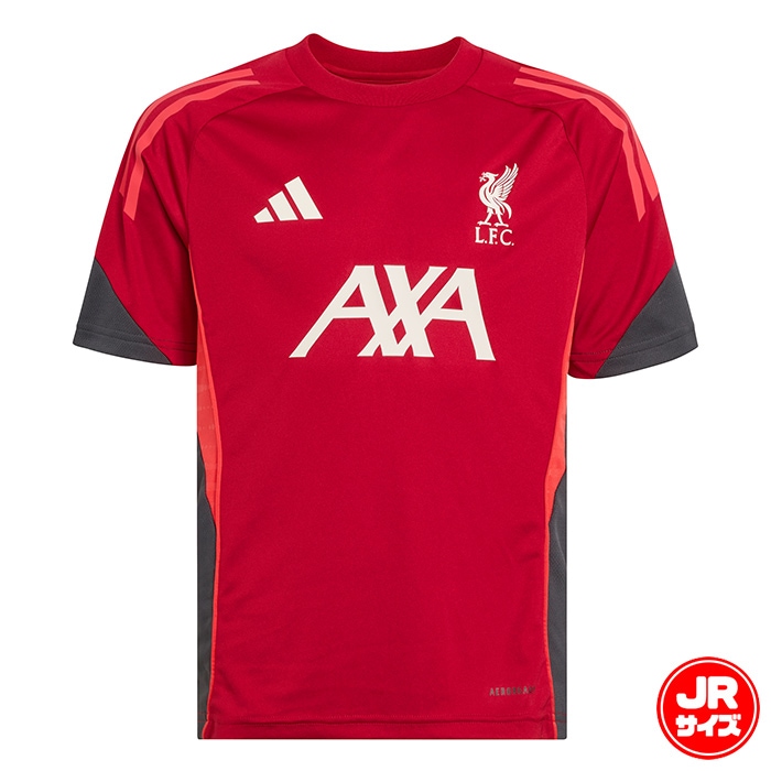 アディダス キッズ リバプールFC  コンペティション トレーニングジャージー adidas サッカー フットサル シャツ 半袖 トレーニングウェア プラクティスシャツ クラブチーム ジュニア 子供 (JZN14-KB1468)
