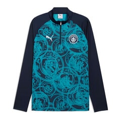 プーマ マンチェスターシティ FC 1/4 ジップトップ PUMA サッカー フットサル シャツ 長袖 トレーニングウェア 大人 メンズ クラブチーム (785781-04)