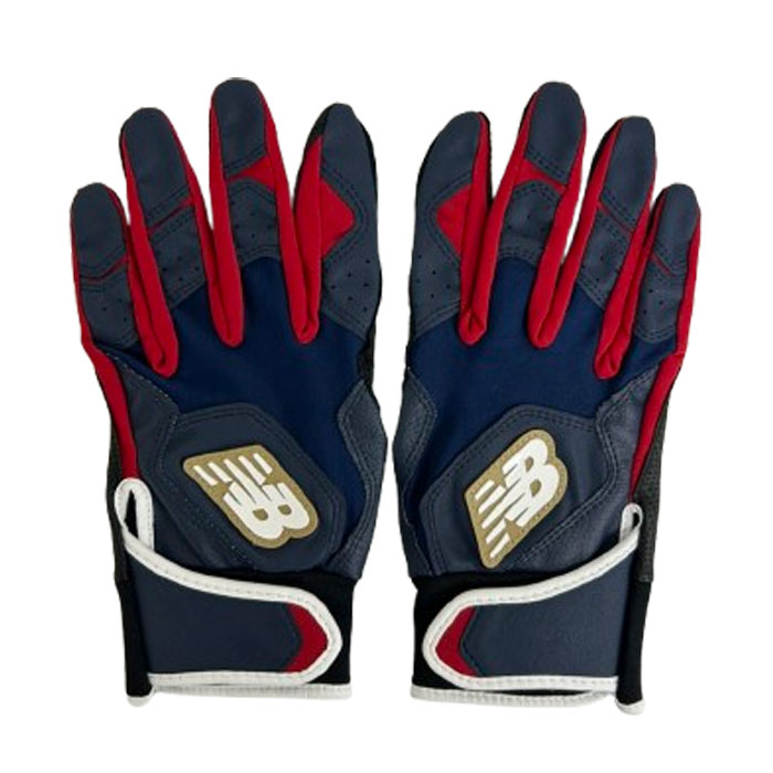 野球 ニューバランス ジュニアバッティング手袋 NewBalance バッティンググラブ バッティンググローブ 両手 ユース こども (LAG45603-NRG)