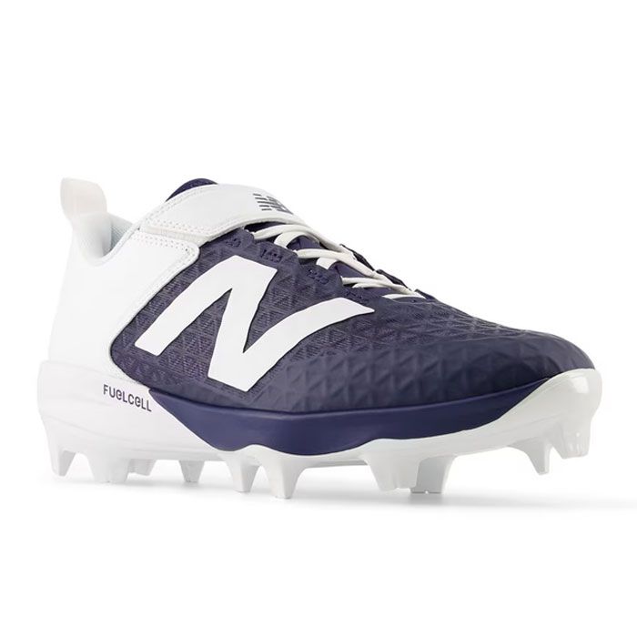 野球 ニューバランス ポイントスパイク FuelCell 4040 PU MOLDED V8 NewBalance 野球スパイク 大人 一般 紐タイプ NAVY (PL4040N82E)