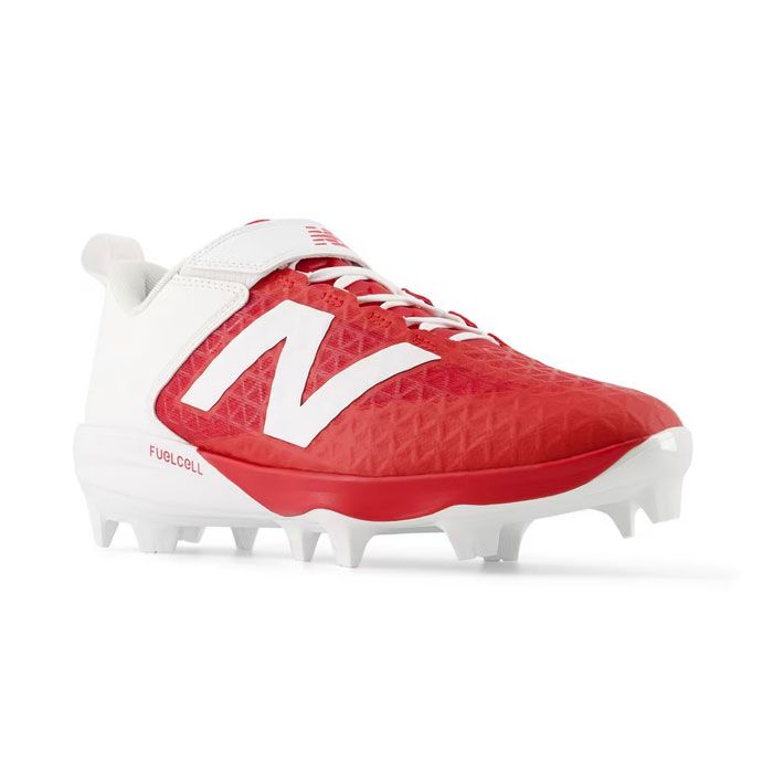 野球 ニューバランス ポイントスパイク FuelCell 4040 PU MOLDED V8 NewBalance 野球スパイク 大人 一般 紐タイプ RED (PL4040R82E)