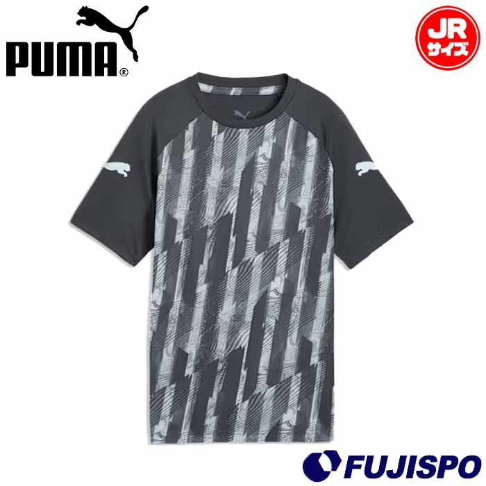 プーマ INDIVILIGA グラフィック SSシャツ JR PUMA サッカー フットサル プラクティスシャツ プラシャツ Tシャツ 半袖 トレーニングウェア ジュニア キッズ 子供 (660967-02)