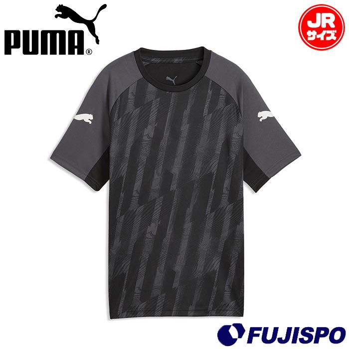 プーマ INDIVILIGA グラフィック SSシャツ JR PUMA サッカー フットサル プラクティスシャツ プラシャツ Tシャツ 半袖 トレーニングウェア ジュニア キッズ 子供 (660967-03)