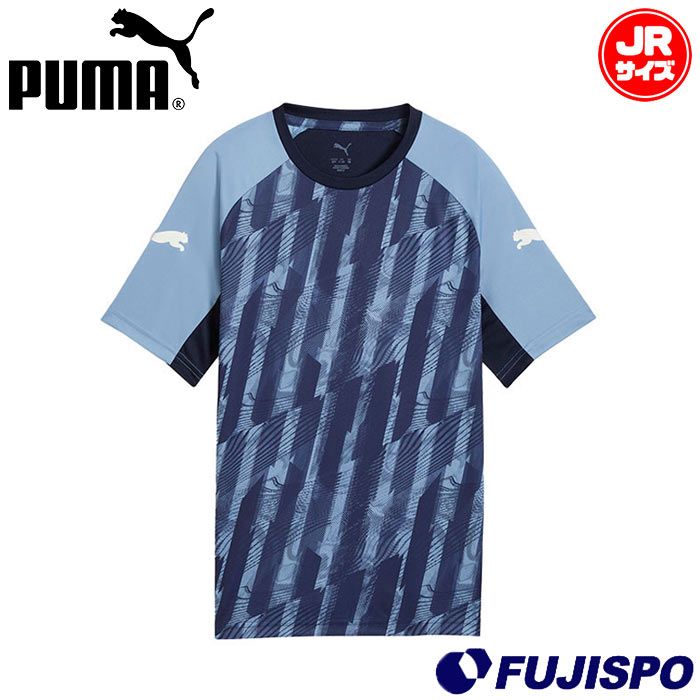 プーマ INDIVILIGA グラフィック SSシャツ JR PUMA サッカー フットサル プラクティスシャツ プラシャツ Tシャツ 半袖 トレーニングウェア ジュニア キッズ 子供 (660967-06)