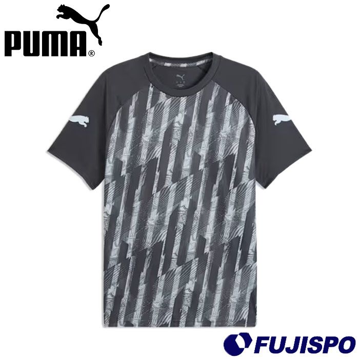 プーマ INDIVILIGA グラフィック SSシャツ PUMA サッカー フットサル プラクティスシャツ プラシャツ Tシャツ 半袖 トレーニングウェア 大人 メンズ (660968-02)