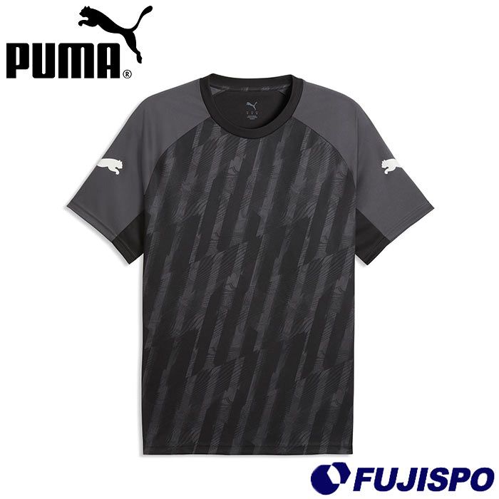 プーマ INDIVILIGA グラフィック SSシャツ PUMA サッカー フットサル プラクティスシャツ プラシャツ Tシャツ 半袖 トレーニングウェア 大人 メンズ (660968-03)