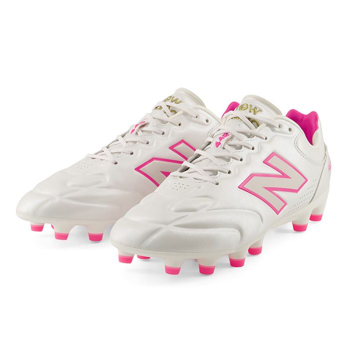 ニューバランス 442 Elite HG/AG V3 NewBalance サッカースパイク シューズ 土 人工芝 大人 ワイド WHITE/PINK (U41H4T32E)