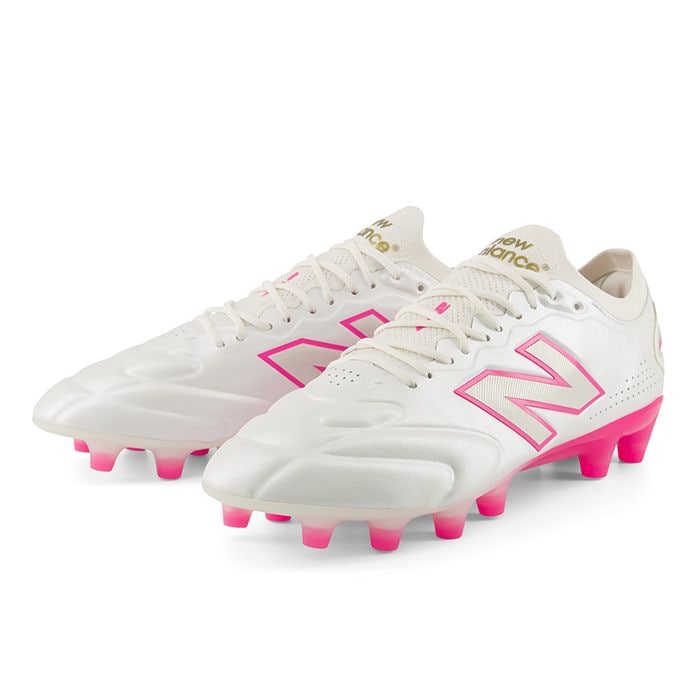 ニューバランス 442 Elite Knit HG/AG V3 NewBalance サッカースパイク シューズ 土 人工芝 大人 ワイド WHITE/PINK (U41HM68I2E)