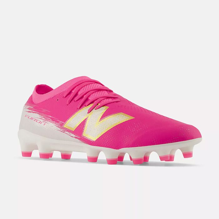 ニューバランス Furon Pro HG/AG V8 NewBalance サッカースパイク シューズ 土 人工芝 大人 ワイド PINK (UF2H94H2E)