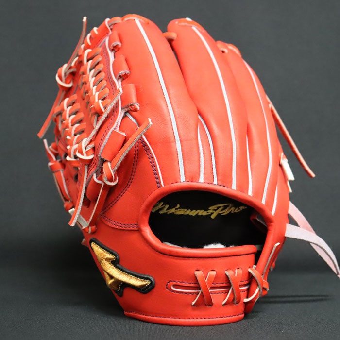 ミズノ 赤 硬式グローブ レザー 野球 ミズノ 硬式グローブ 硬式 グローブ ミズノプロ オーダーグラブ