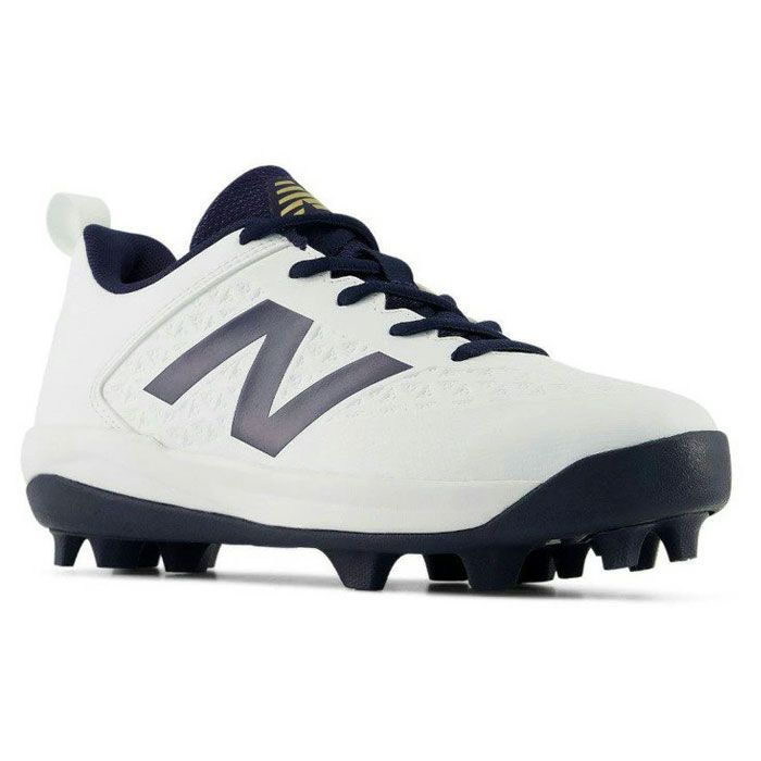 野球 ニューバランス ジュニアポイントスパイク 4040 CLEATS JNR V8 W NewBalance 野球シューズ 野球スパイク 紐タイプ ジュニア こども WHITE/NAVY (Y404076YW)