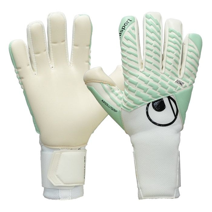 ウールシュポルト ファングマシーネ アブソルートグリップ タイト ハーフネガティブ uhlsport サッカー キーパーグローブ キーパー手袋 ゴールキーパー GK ホワイト×ミント×ブラック (1011398-01)