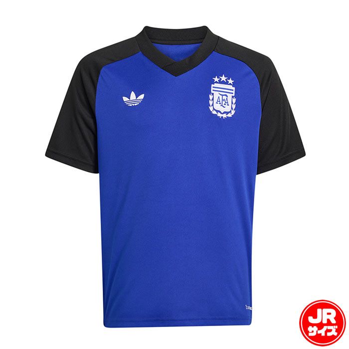 アディダス キッズ サッカー アルゼンチン代表 26 アウェイ プレマッチジャージ adidas プラクティスシャツ プラシャツ 半袖 トレーニングウェア ジュニア 子供 (P8079)