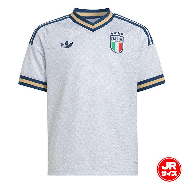 アディダス キッズ サッカー イタリア代表 26 アウェイ レプリカ ユニフォーム adidas シャツ 半袖 ジュニア 子供 (DM360)