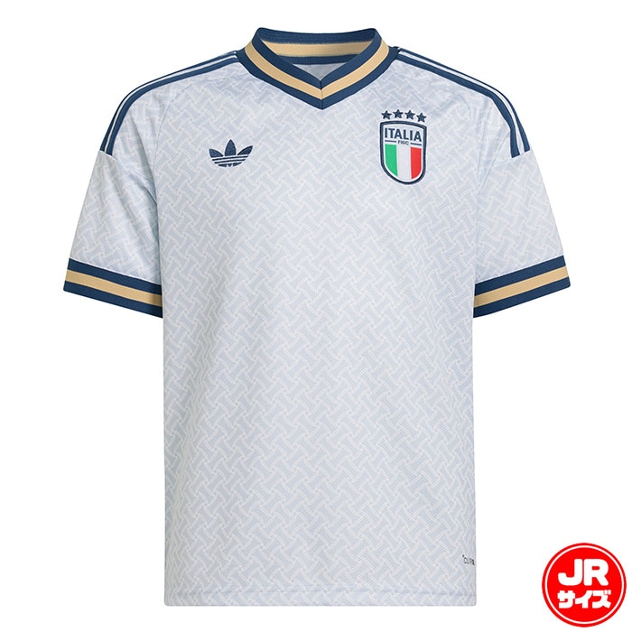 アディダス キッズ サッカー イタリア代表 26 アウェイ レプリカ ユニフォーム adidas シャツ 半袖 ジュニア 子供 (DM360)