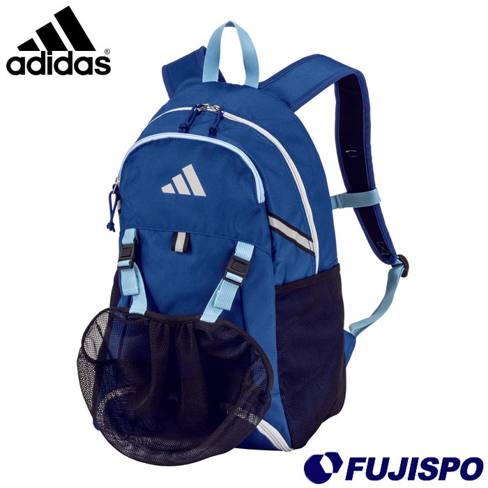 アディダス ボール用デイパック ボール収納ネット付き 24L adidas サッカー フットサル バックパック リュックサック スポーツバッグ かばん (ADP43B)