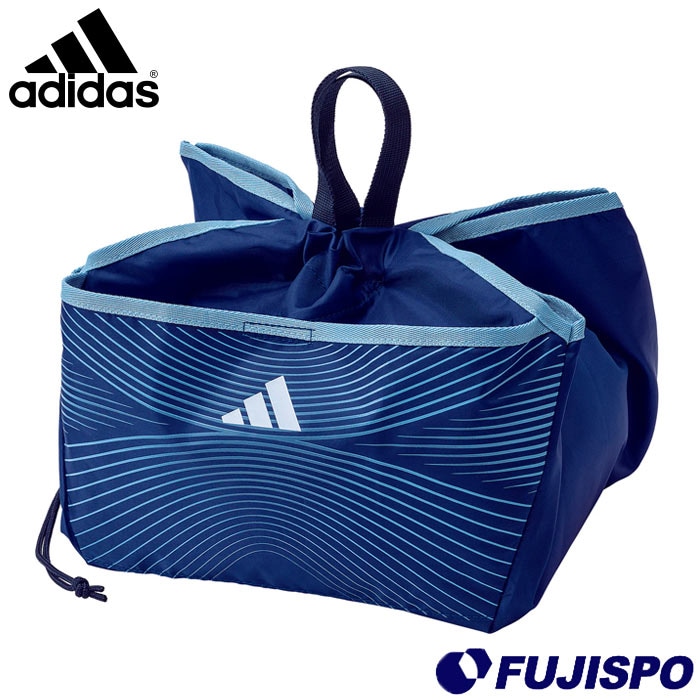 アディダス 新型ボールネット JFA ジャパンブルー  adidas サッカー フットサル ボール1個入れ ボールネット ボールバッグ ケース 収納袋 巾着型 (ABN05JP)