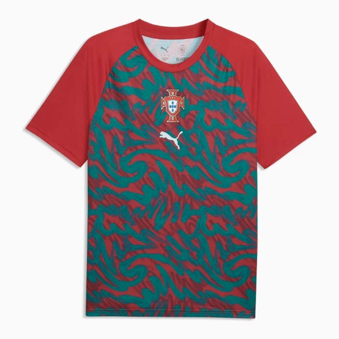 プーマ ポルトガル代表 2026 プレマッチシャツ PUMA サッカー フットサル プラクティスシャツ Tシャツ 半袖 トレーニングウェア レプリカ 大人 メンズ (784788-37)