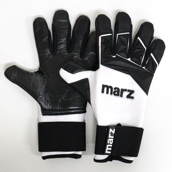 マーズ Durable Grip-1 marz サッカー キーパーグローブ キーパー手袋 ゴールキーパー GK ホワイト/ブラック (DURABLEGRIP1-WHT-BLK)