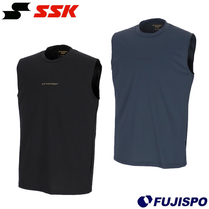 野球 エスエスケイ proedge 冷感トレーニングノースリーブシャツ SSK ウェア タンクトップ 冷感 涼しい 夏 大人 メンズ スポーツ トレーニング (EBT26002)