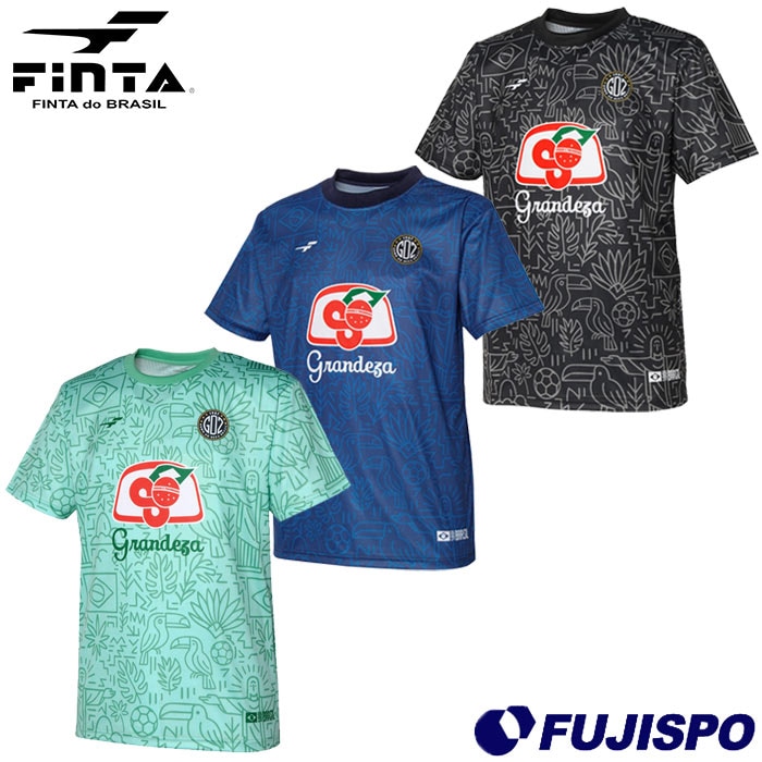 フィンタ GDZ グラフィック プラクティスシャツ FINTA サッカー フットサル シャツ プラシャツ 半袖 トレーニングウェア 大人 (FT4612)