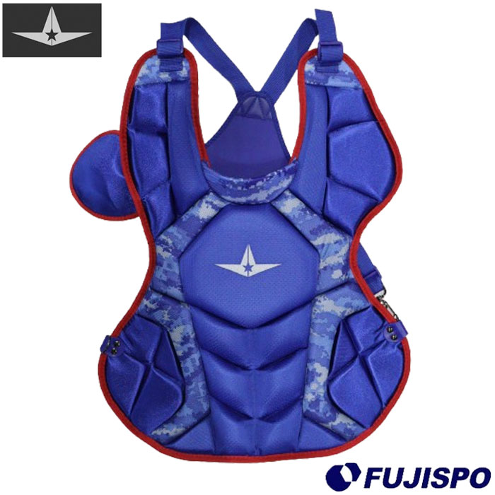 野球 オールスター 軟式捕手用プロテクター ALL-STAR 軟式野球 防具 キャッチャー 捕手 (CPJ168-BLU)