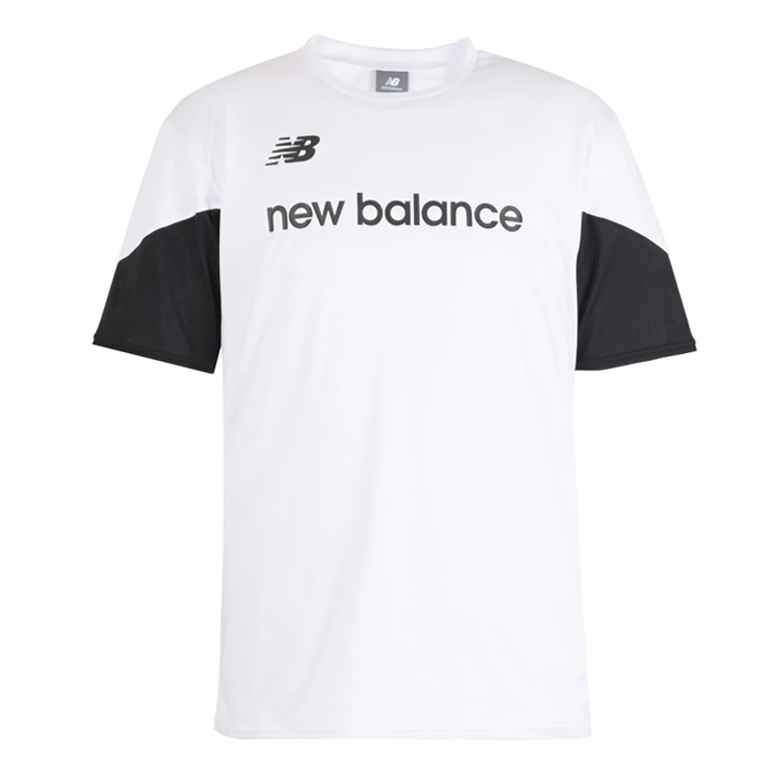 ニューバランス プラクティス ショートスリーブシャツ NewBalance サッカー フットサル プラクティスシャツ プラシャツ 半袖 トレーニングウェア 大人 (MT61573K-WT)