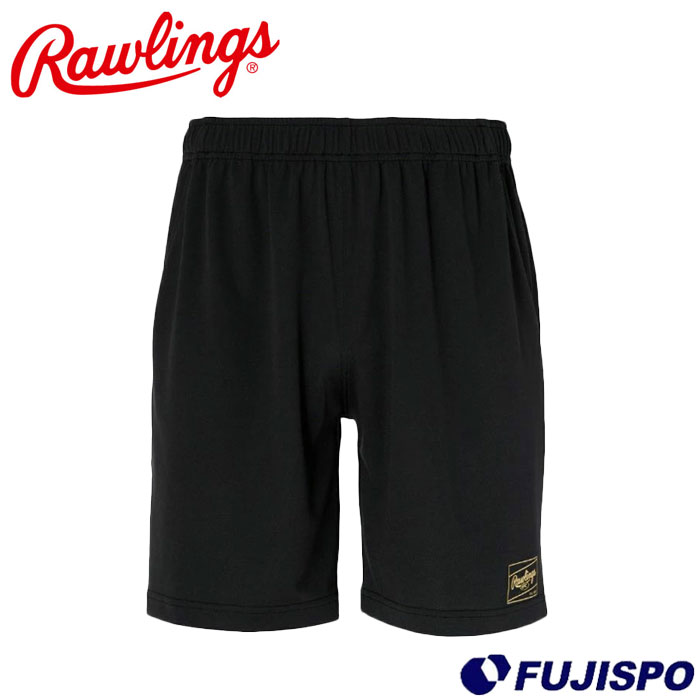 野球 ローリングス パッチロゴハーフパンツ Rawlings ウェア パンツ ハーフパンツ ショートパンツ パッチロゴプリント 吸水速乾 (AOP16S03)