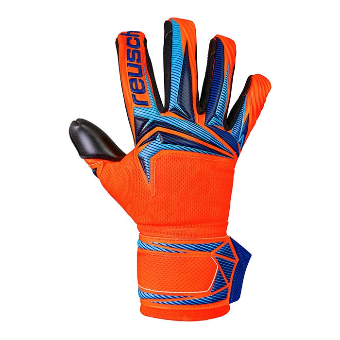 ロイシュ アトラクト インフィニティ エボリューション NC reusch サッカー キーパーグローブ キーパー手袋 ゴールキーパー GK ショッキングオレンジ/ブルー/ブラック (5660724-2289)
