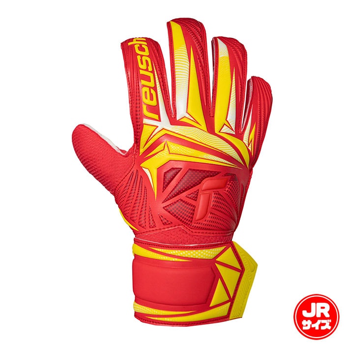 ロイシュ アトラクト ソリッド ジュニア reusch サッカー キーパーグローブ キーパー手袋 ゴールキーパー GK キッズ 子供 レッド/イエロー (5662516-3669)