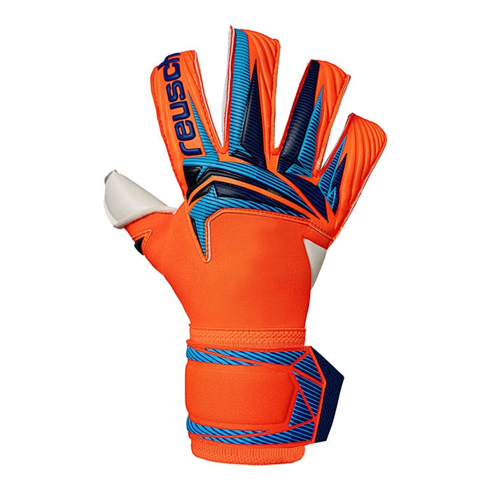 ロイシュ アトラクト デュオ エボリューション reusch サッカー キーパーグローブ キーパー手袋 ゴールキーパー GK ショッキングオレンジ/ブルー (5670054-2290)