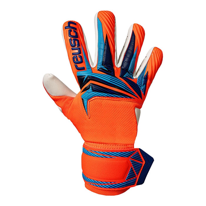 ロイシュ アトラクト ゴールドX NC reusch サッカー キーパーグローブ キーパー手袋 ゴールキーパー GK ショッキングオレンジ/ブルー (5670056-2290)