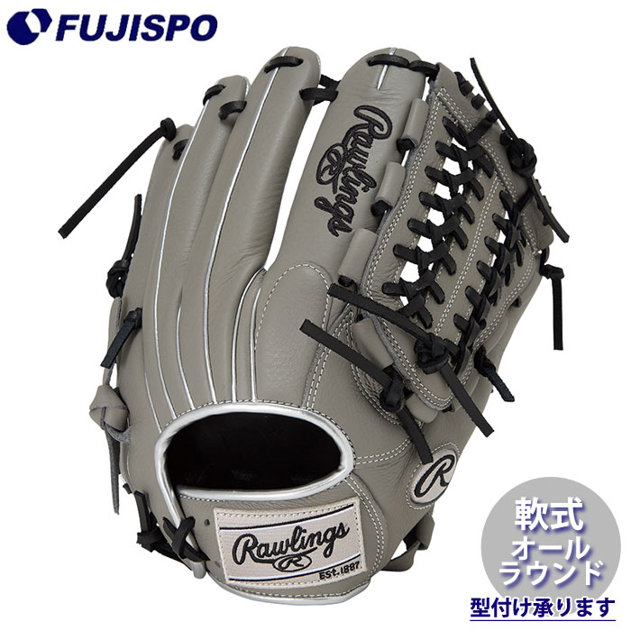 野球 ローリングス 軟式グローブ オールラウンド SELECT PROLITE Rawlings 軟式 グラブ カラーグラブ 右投げ (GR5SPLN65-GRY)