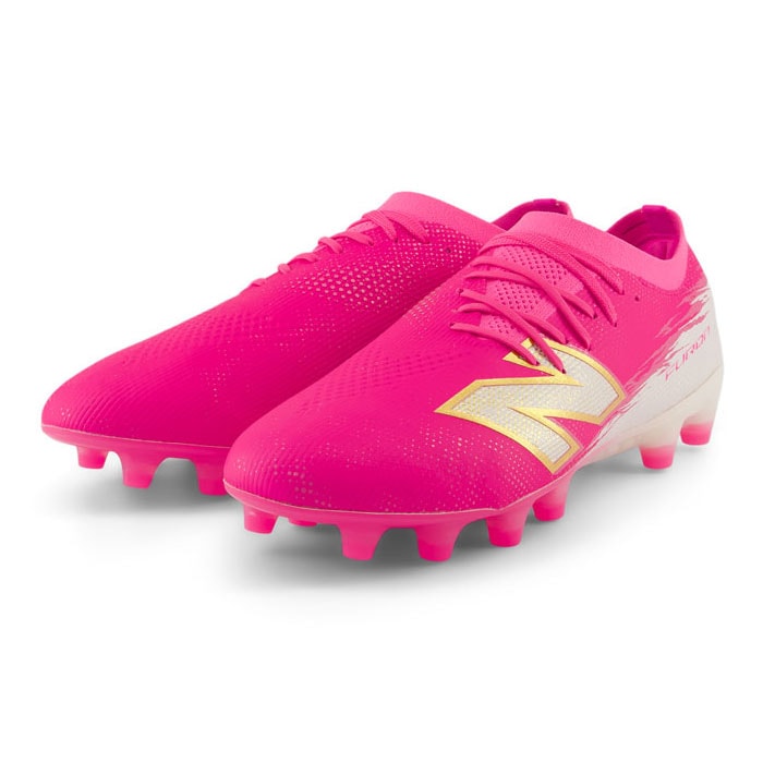 ニューバランス Furon Elite HG/AG V8 newbalance サッカースパイク シューズ 土 人工芝 天然芝 大人 ピンク (UF1H2EGD)