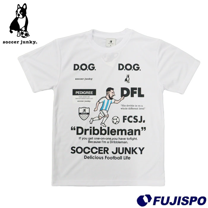 サッカージャンキー Soccer junky Dribbleman+11 ワークアウト 半袖シャツ Tシャツ フットサルウェア 半袖 プラシャツ 大人 メンズ レディース サッカー フットサル スポーツ トレーニング (JR26F07)