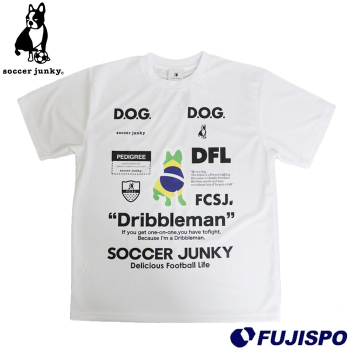 サッカージャンキー Soccer junky Dribbleman+BRA ワークアウト 半袖シャツ Tシャツ フットサルウェア プラシャツ 半袖 大人 メンズ レディース サッカー フットサル スポーツ トレーニング (SJ26F22)