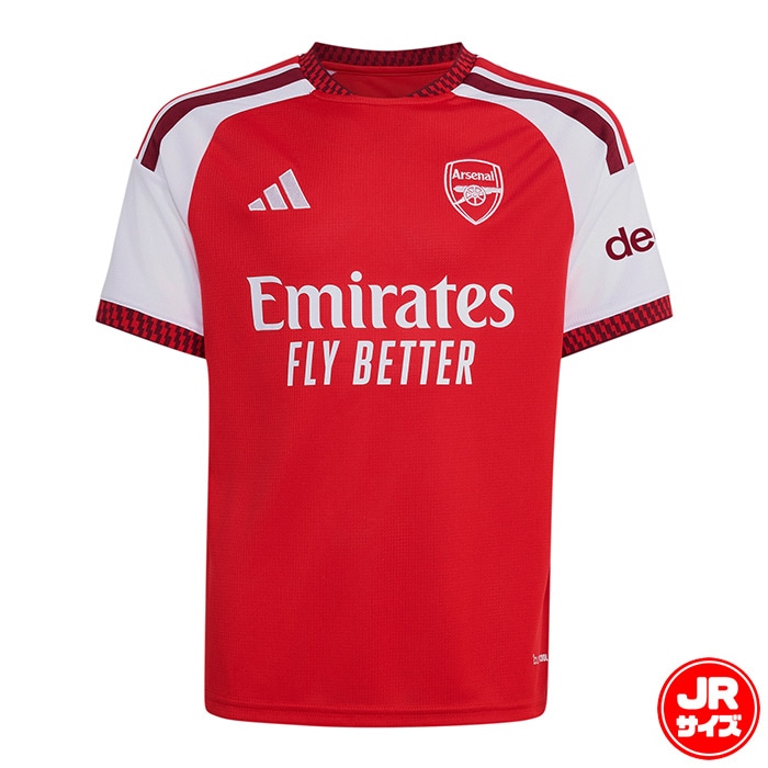 アディダス アーセナルFC 26/27 ホーム キッズ ジャージ adidas サッカー レプリカ ユニフォーム シャツ 半袖 クラブチーム ジュニア 子供 (CC249-KB9947)