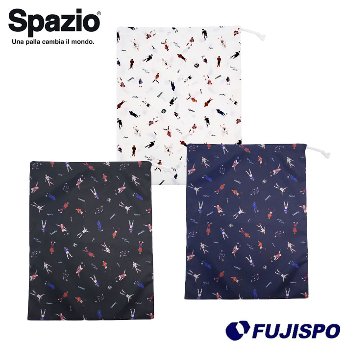 スパッチオ Spazio レジェンド総柄シューズケース2 Spazio サッカー フットサル マルチ袋 スポーツ トレーニング (BG0127)