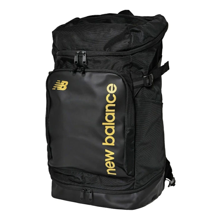 ニューバランス トップローディングバックパック40L NewBalance サッカー フットサル リュック 大人 学生 スポーツ トレーニング 通学 通勤 (AC7580W-BLG)