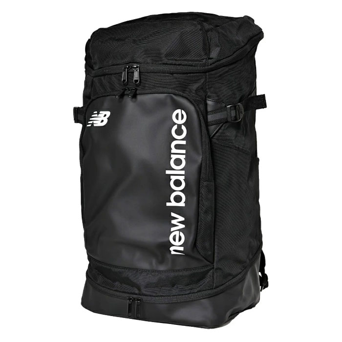 ニューバランス トップローディングバックパック40L NewBalance サッカー フットサル リュック 大人 学生 スポーツ トレーニング 通学 通勤 (AC7580W-BKW)