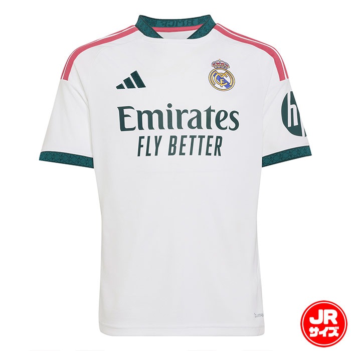 アディダス キッズ レアル・マドリード 26/27 ホーム ユニフォーム adidas サッカー レプリカ ユニフォーム シャツ 半袖 クラブチーム ジュニア 子供 (LE212-KC3993)
