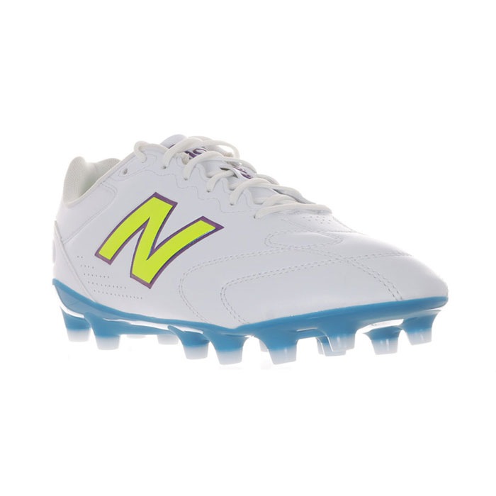 ニューバランス 442 TEAM HG V3 NewBalance サッカースパイク シューズ 土 人工芝 天然芝 大人 WHITE/BLUE (U43H74A4E)