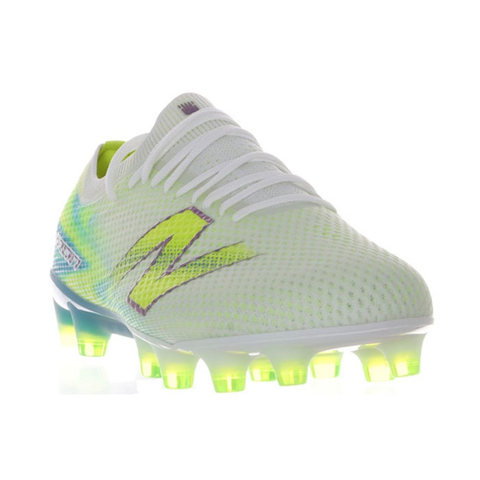 ニューバランス FURON ELITE HG V9 NewBalance サッカースパイク シューズ 土 人工芝 天然芝 大人 WHITE/BLUE (UF1H41J2E)