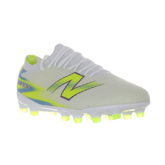 ニューバランス FURON TEAM HG V9 NewBalance サッカースパイク シューズ 土 人工芝 天然芝 大人 WHITE/BLUE (UF3H6J62E)