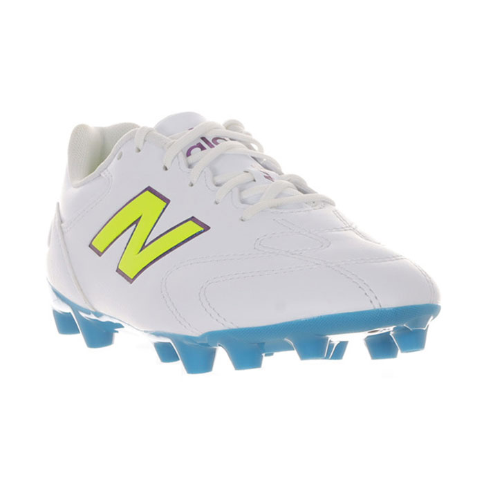 ニューバランス 442 TEAM HG JNR V3 NewBalance サッカースパイク シューズ 土 人工芝 天然芝 ジュニア Jr キッズ 子供 WHITE/BLUE (Y43H6DMW)