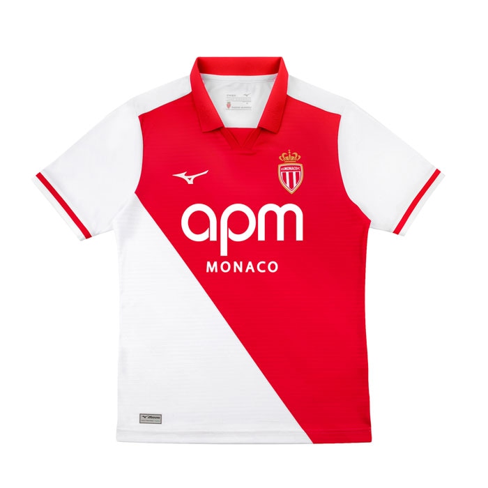 ミズノ モナコ 26/27 ホーム レプリカユニフォーム mizuno 2026-27 レプリカ 半袖 ユニフォーム 海外サッカー AS MONACO FC (P2GADX7559)