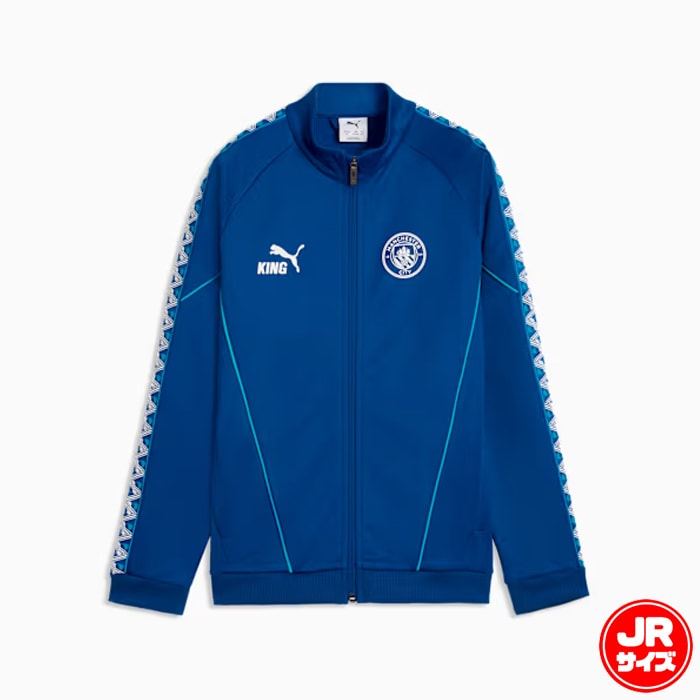 プーマ 26-27 キッズ マンチェスターシティ FC キング アンセム ジャケット PUMA サッカー MCFC ジャケット トレーニングウェア 長袖 ジュニア 子供 クラブチーム (786298-31)